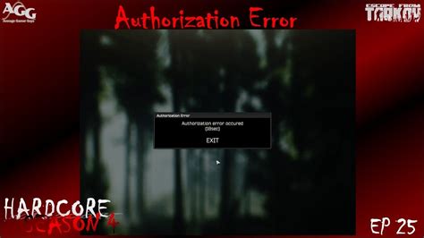 New comments cannot be posted and votes cannot be cast. . Authorization error tarkov